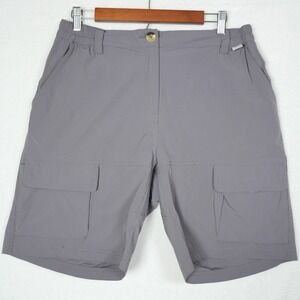 Mapamyumco‎ Mens XL Gray Cargo Hiking Shorts Nylon Stretch Quick Dry Outdoor